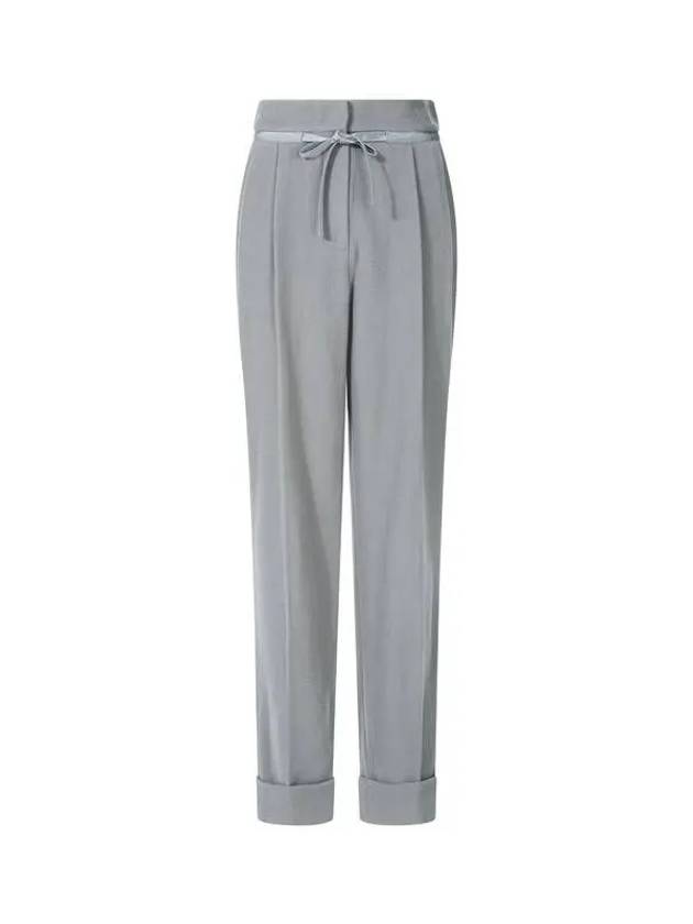 Women s Wool Cashmere Roll up Pants Gray 270029 - EMPORIO ARMANI - BALAAN 1