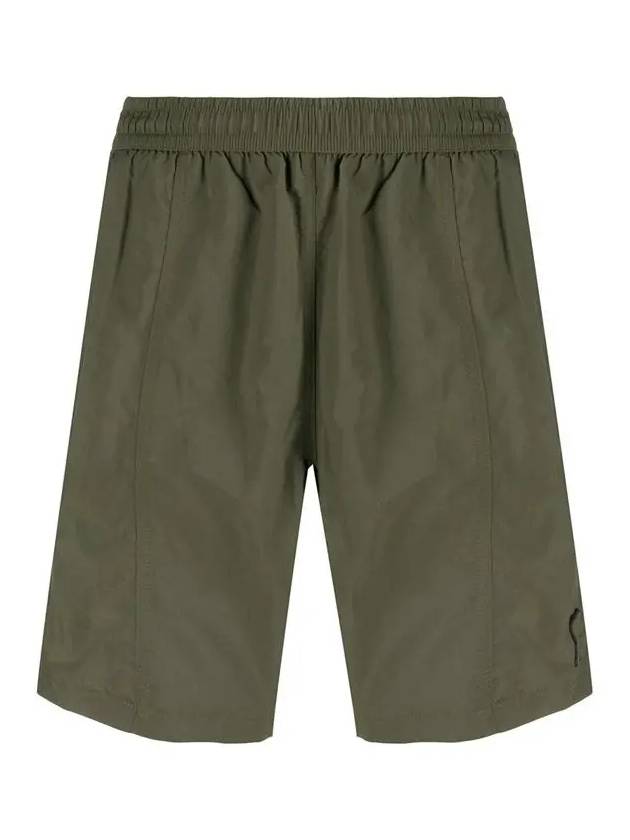 Heart Logo Patch Shorts Khaki - AMI - BALAAN 3