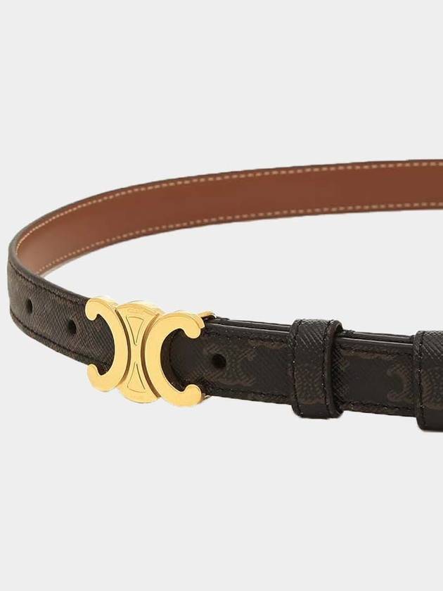 Triomphe Small Canvas Belt Brown - CELINE - BALAAN 3