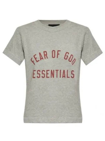 Logo Print Short Sleeve T Shirt Grey - FEAR OF GOD - BALAAN 2