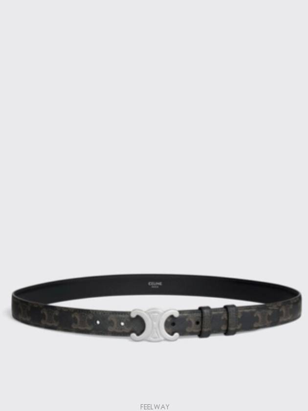 Triomphe Canvas Belt Black - CELINE - BALAAN 3