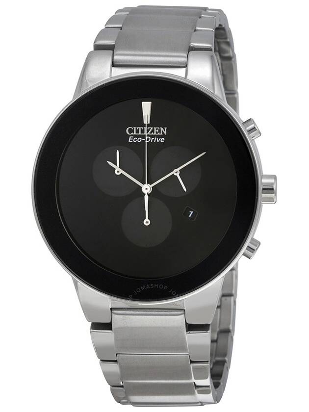 Citizen Axiom Eco-Drive Chronograph Black Dial Men's Watch AT2240-51E - CITIZEN - BALAAN 1