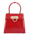 Iconic Top Handle Small Tote Bag Red - SALVATORE FERRAGAMO - BALAAN 1