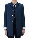 Men's Mackintosh Bal Collar Classic Single Coat Navy - THOM BROWNE - BALAAN 2