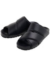 Bridge Leather Slippers Black - BOTTEGA VENETA - BALAAN 2