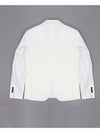 White single cotton blazer jacket WNAN JK122 - IKALOOOK - BALAAN 9