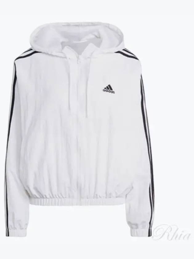 Essentials 3S Woven Windbreaker White - ADIDAS - BALAAN 2