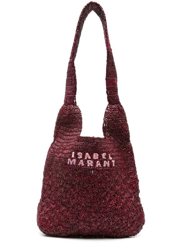 Praia Raffia Small Tote Bag Purple Women s - ISABEL MARANT - BALAAN 1