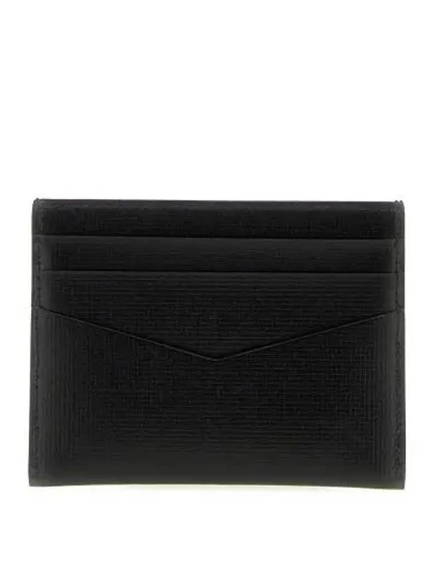 Logo Leather Card Wallet Black - GIVENCHY - BALAAN 3