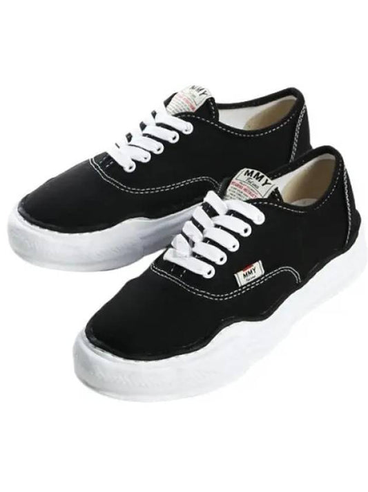 Baker OG Sole Canvas Low Top Sneakers Black - MAISON MIHARA YASUHIRO - BALAAN 2