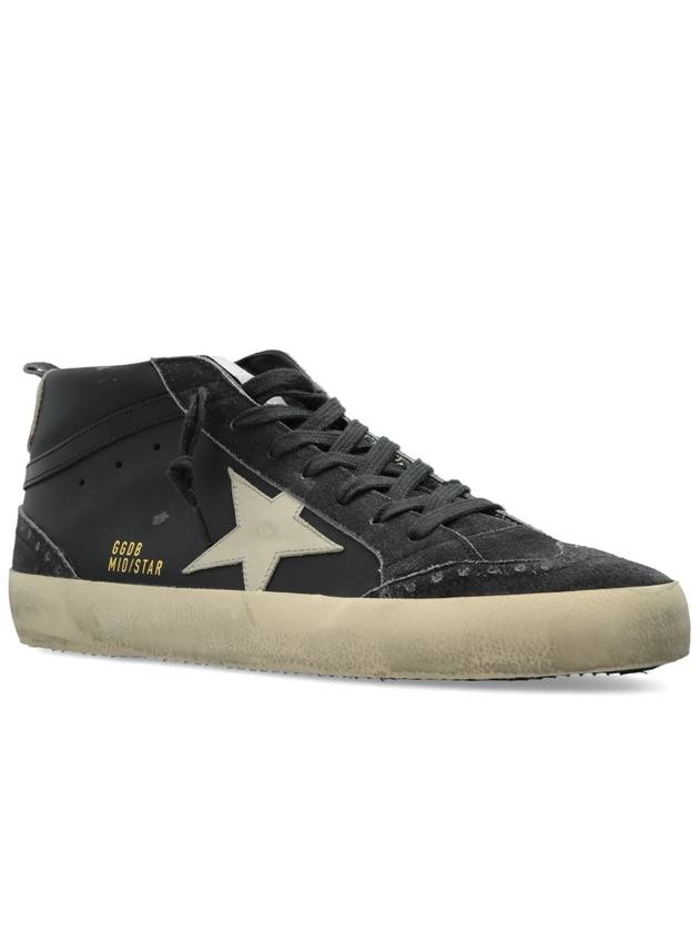 Mid Star Classic High Top Sneakers Black - GOLDEN GOOSE - BALAAN 5