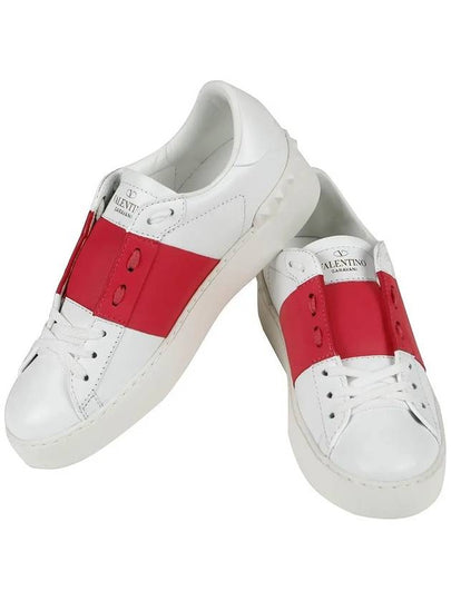 Hidden Low Top Sneakers White Pink - VALENTINO - BALAAN 2