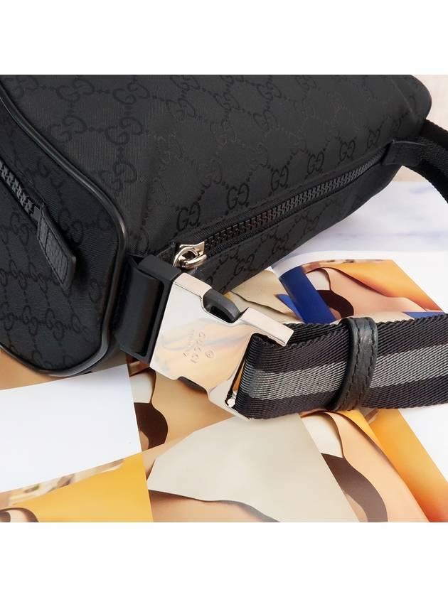 GG Fabric Waist Bag Black - GUCCI - BALAAN 7