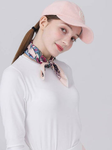 DoyounoyouMC Wappen Patch Symbol Logo Pearl Jing Cotton Terry Pale Pink Ball Cap DO9242AC927 - DOYOUKNOWMC GOLF WEAR - BALAAN 1