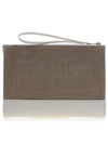 Sense Zipper Clutch Bag Beige White - CHLOE - BALAAN 3