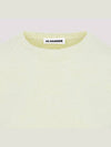 Crew Neck Merino Wool Knit Top Light Pastel Green - JIL SANDER - BALAAN 4