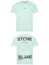 Marble Back Logo Short Sleeve T-Shirt Mint - STONE ISLAND - BALAAN 5