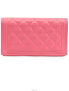 Pink Lambskin Boy Long Flap Wallet No 22 A80285 - CHANEL - BALAAN 3