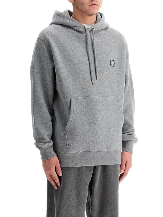 Bold Fox Head Patch Comfort Hoodie Grey - MAISON KITSUNE - BALAAN 3