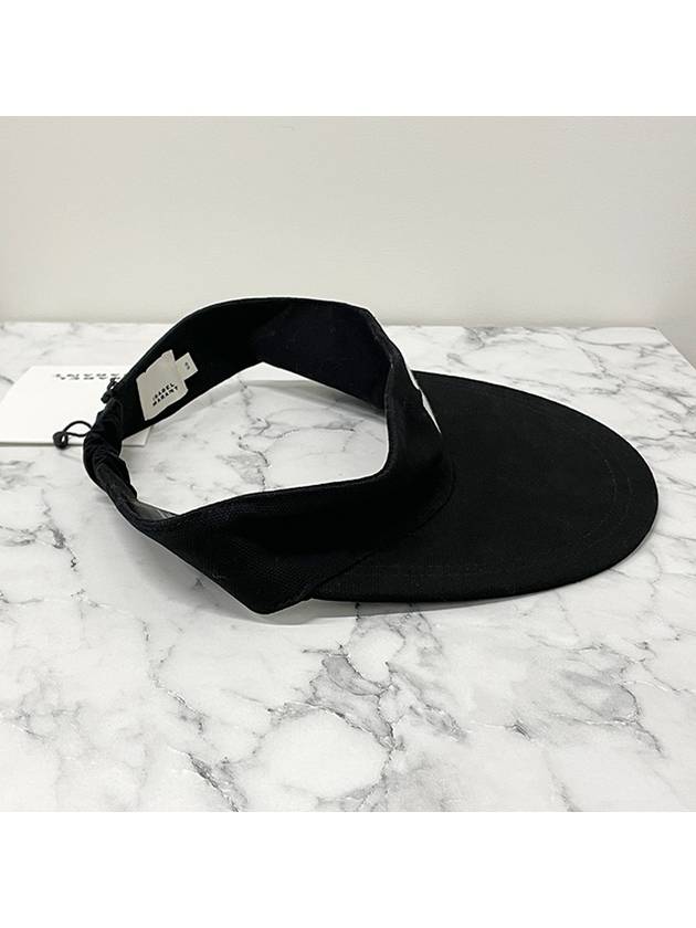 TYRY Logo Visor Cap Hat Black Ecru CQ004XHA A3C01J BKEC - ISABEL MARANT - BALAAN 4