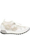 Emilio Pucci x EMILIO PUCCI Leather and jacquardknit sneakers - KOCHE - BALAAN 8