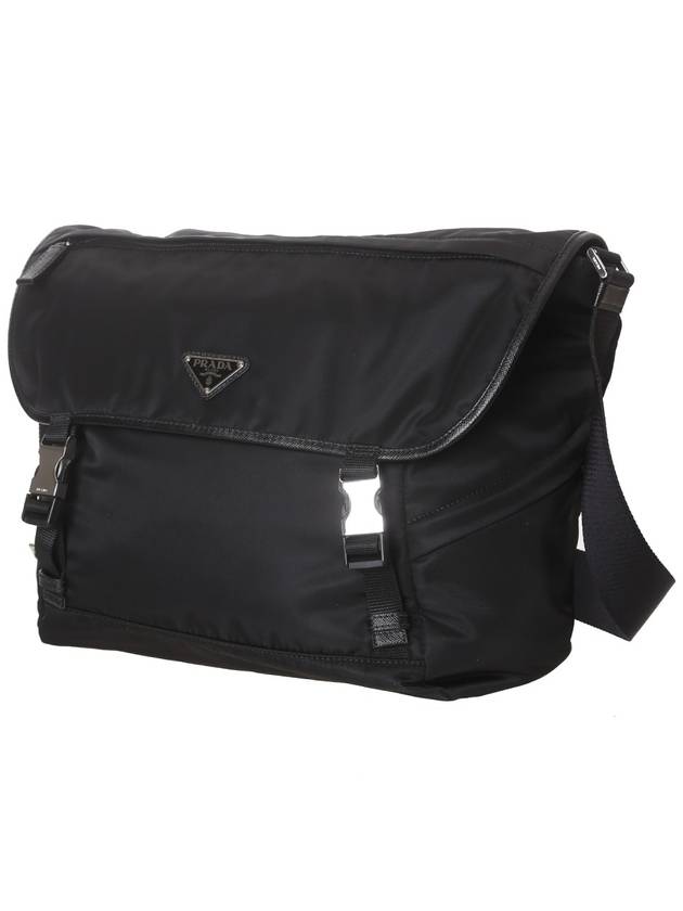 Re-Nylon Saffiano Shoulder Bag Black - PRADA - BALAAN 3