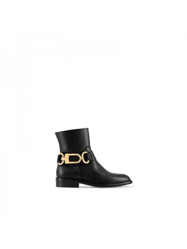 Westside Flat Middle Boots Black - LOUIS VUITTON - BALAAN 1