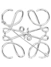 Anagram Metal Brooch Silver - LOEWE - BALAAN 1