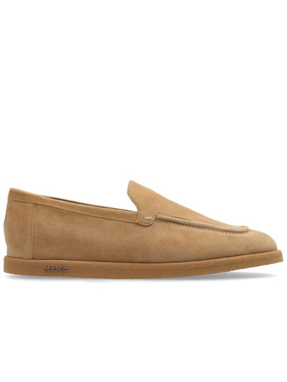 soft suede loafers beige - MAX MARA - BALAAN 2