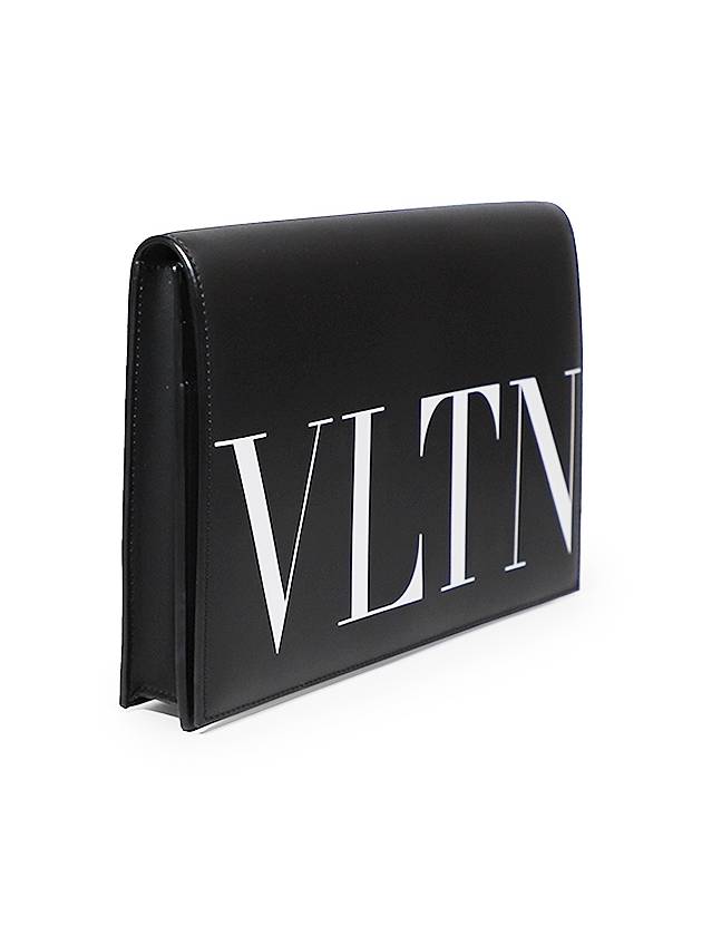 Valentino VY2P0R74 LVN 0NO Garavani VLTN logo clutch - VALENTINO - BALAAN 3