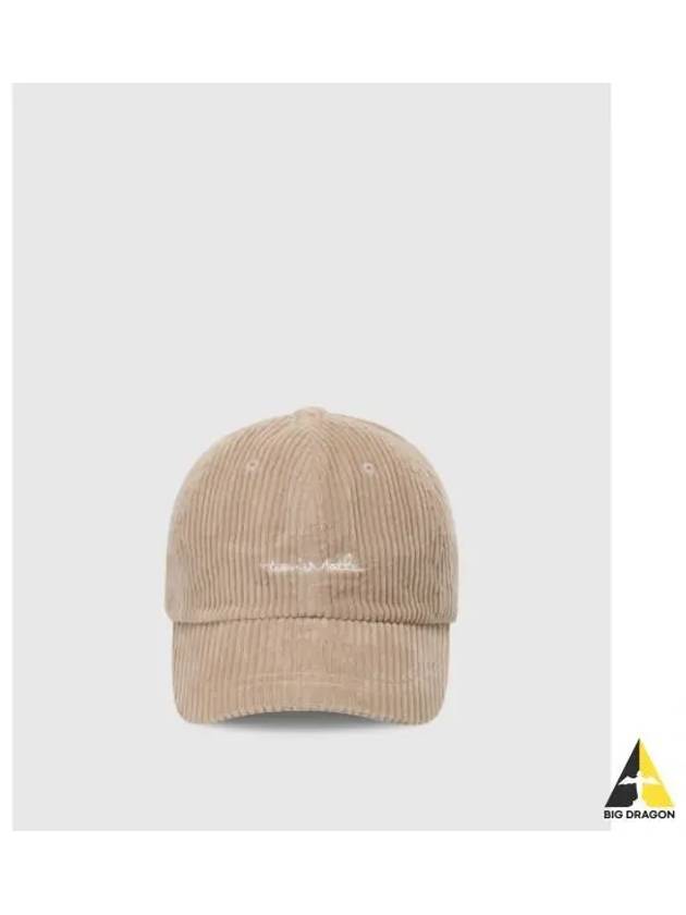 TRAVISMATHEW Unisex Logo Cap Corduroy Beige - TRAVIS SCOTT - BALAAN 1