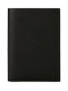 Pebble leather black passport wallet V2L49 02800 ON - VALEXTRA - BALAAN 1