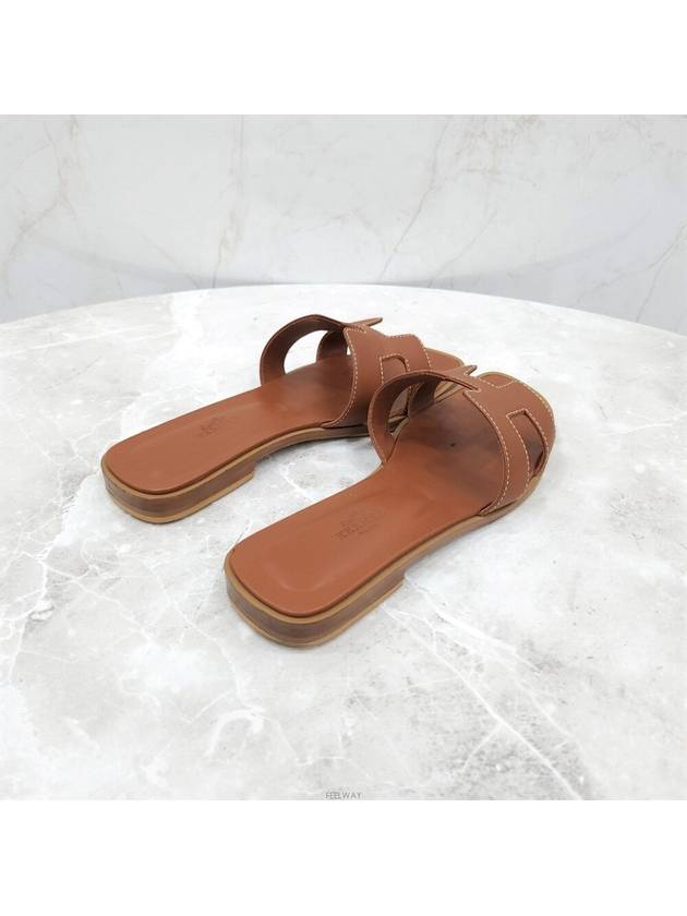 Lux You 36 Gold Oran Sandal Slippers - HERMES - BALAAN 5