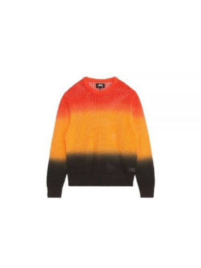 Pigment Dyed Loose Gauge Knit Top Lava - STUSSY - BALAAN 2