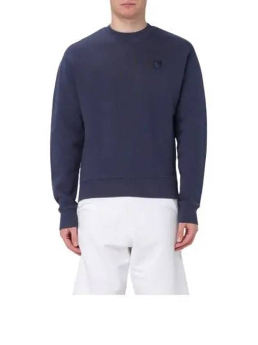 Bold Fox Head Cotton Sweatshirt Ink Blue - MAISON KITSUNE - BALAAN 2