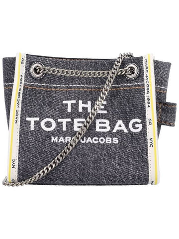 Marc Jacobs The Mini Tote Bag Denim - MARC JACOBS - BALAAN 1