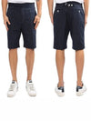 Men's Stitched Chino Shorts Navy - THOM BROWNE - BALAAN 2