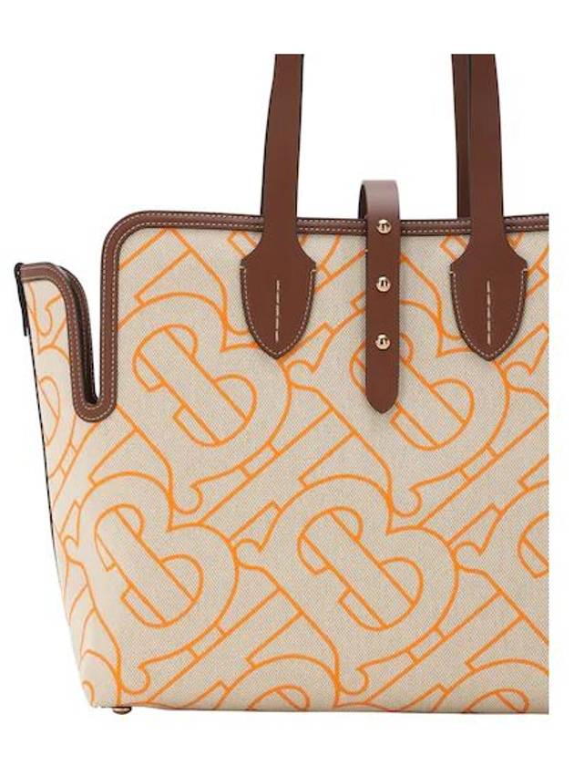 Monogram Print Canvas Tote Bag - BURBERRY - BALAAN 3