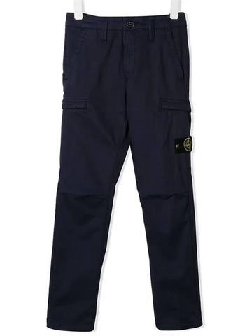 Kids Waffen Patch Cargo Pants Navy 711630111 V0020 - STONE ISLAND - BALAAN 1