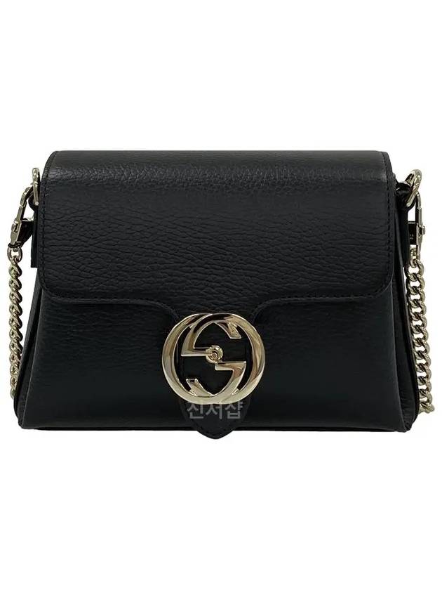 GG Interlocking Chain Mini Shoulder Bag Black - GUCCI - BALAAN 2