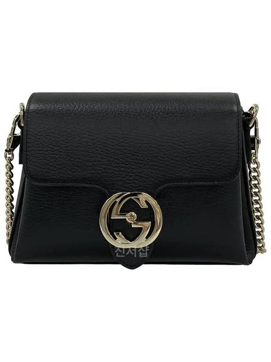 GG Interlocking Chain Mini Shoulder Bag Black - GUCCI - BALAAN 2