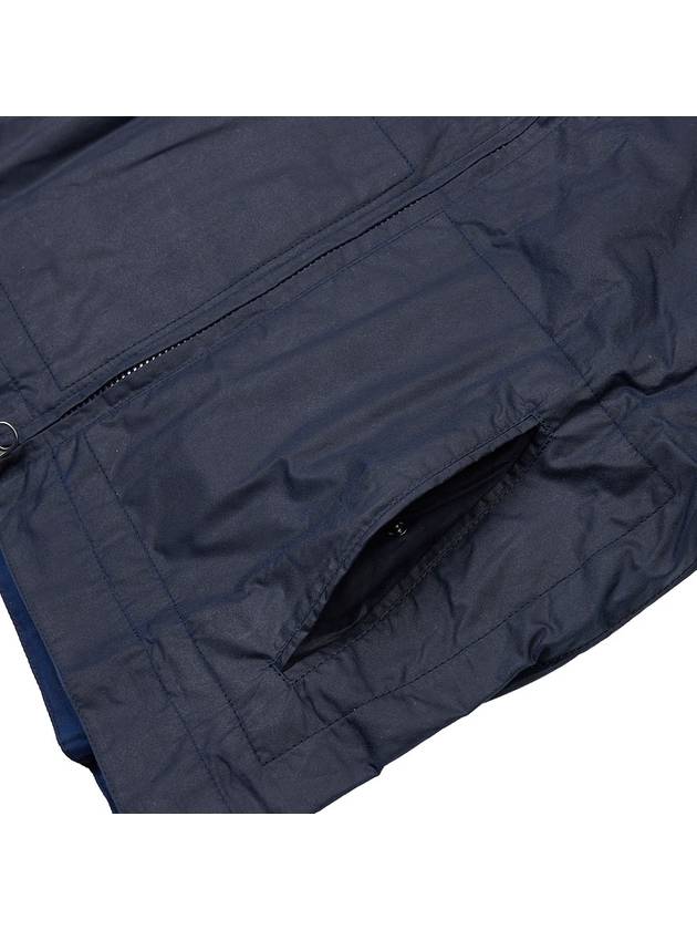 Edmound Wax Jacket Navy - BARBOUR - BALAAN 9