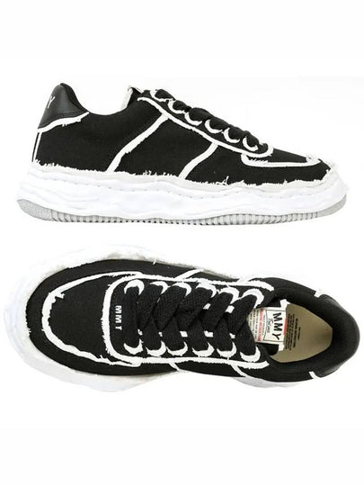 Wayne Canvas Low Top Sneakers Black - MAISON MIHARA YASUHIRO - BALAAN 2