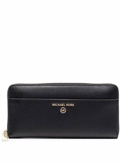 Women's Logo Zipper Long Wallet Black - MICHAEL KORS - BALAAN 2