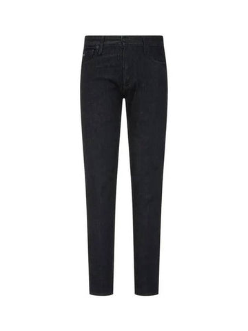 Men s Stretch Napping Slim Leg Jeans Black 270032 - EMPORIO ARMANI - BALAAN 1