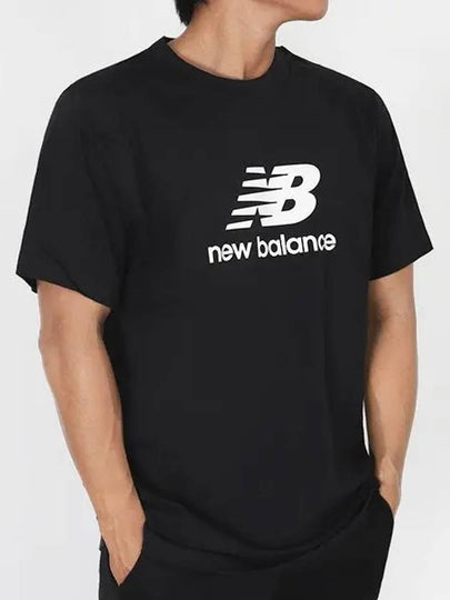 Genuine NB stack logo tee MT41502BK - NEW BALANCE - BALAAN 2