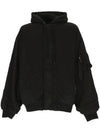 Back Logo Padded Bomber Jacket Black - BALENCIAGA - BALAAN 2