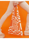 Shoulder bag grid orange - PLEATSMAMA - BALAAN 4