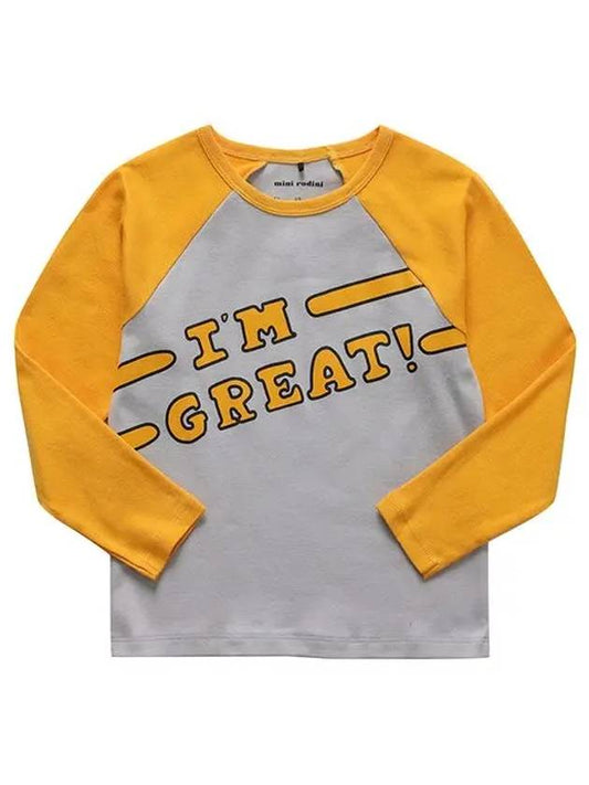 2272014526 I am great sp raglan ls tee junior long sleeve - MINI RODINI - BALAAN 2