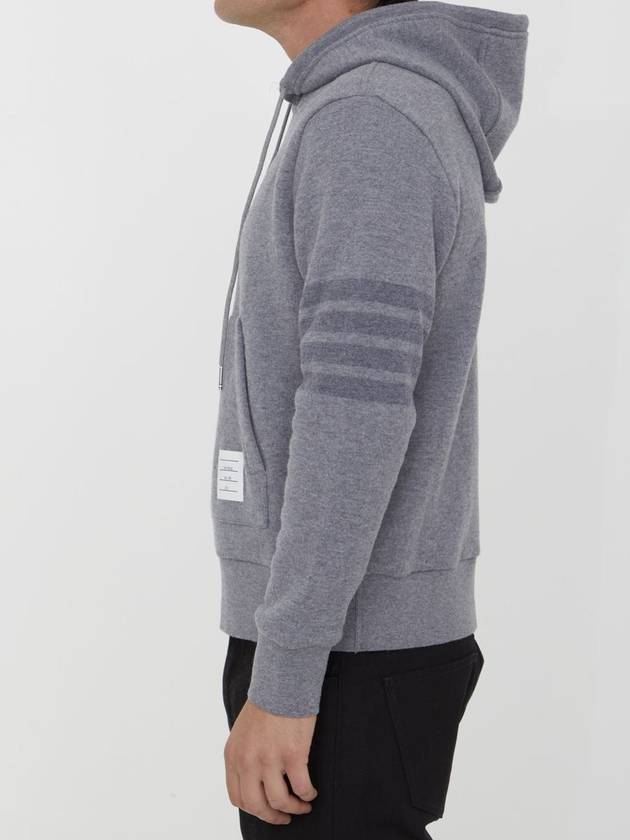 4 Bar Stripe Hoodie Grey - THOM BROWNE - BALAAN 4